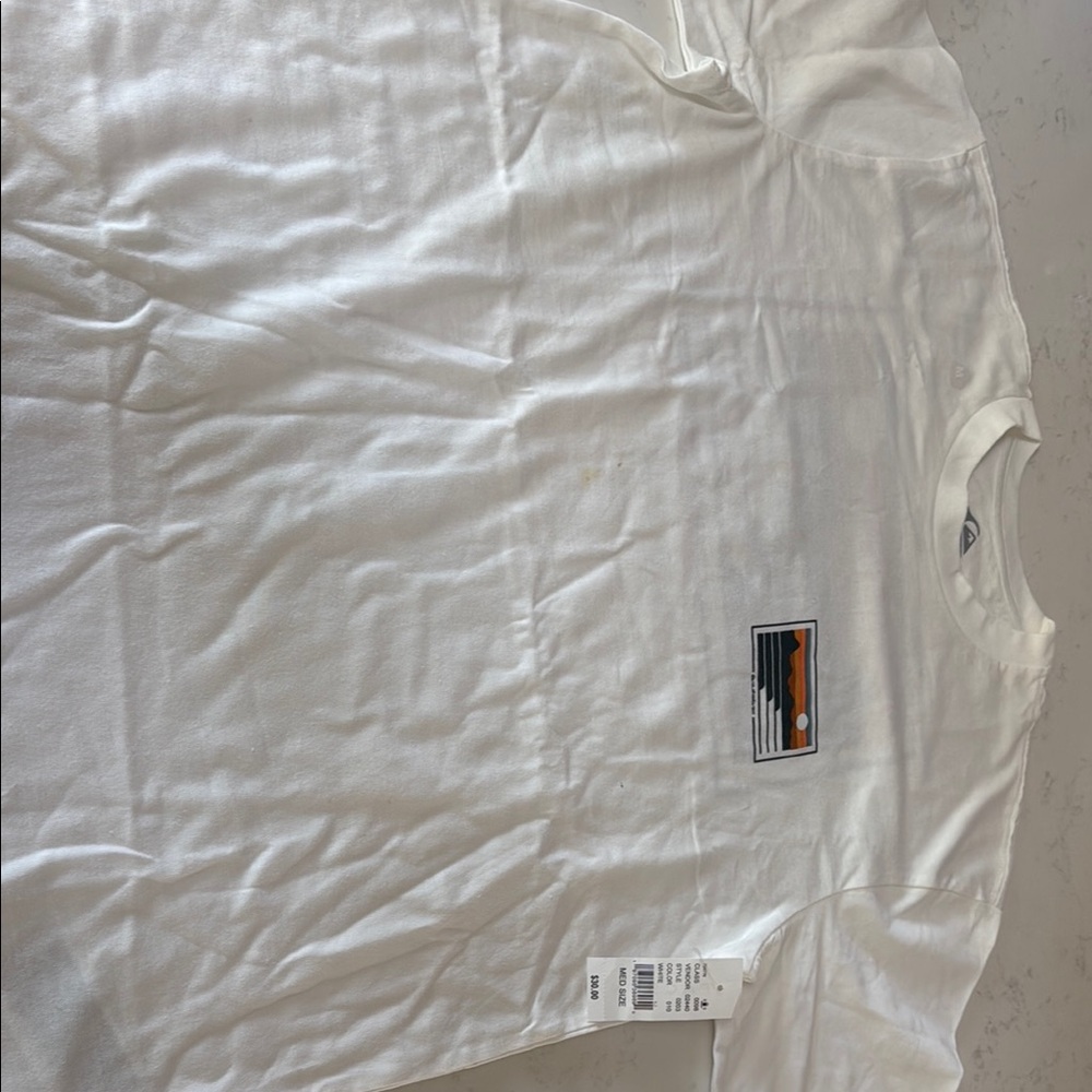 PacSun White Tee with Sunset Graphic